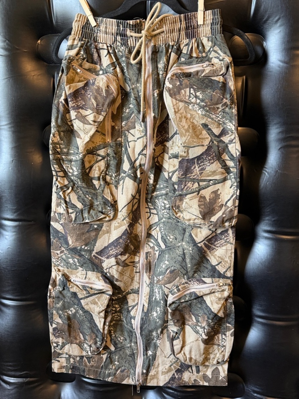 🫎🫎🫎BOGOHO🫎🫎🫎Camouflage Cargo Long Skirt- Brown/Green-Small